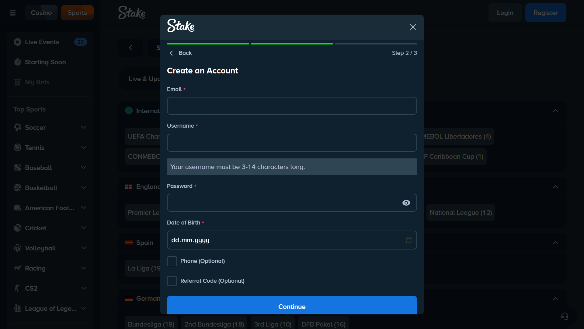 Step-by-Step Guide for the Registration Process in Stake Ireland