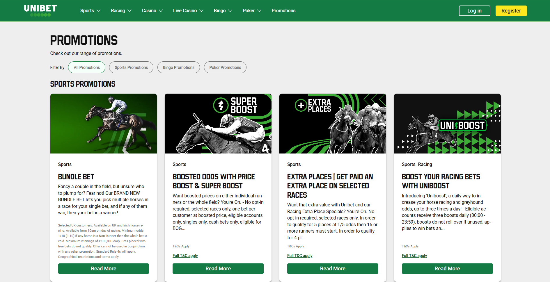 Information about the welcome bonus offered by Unibet Ireland